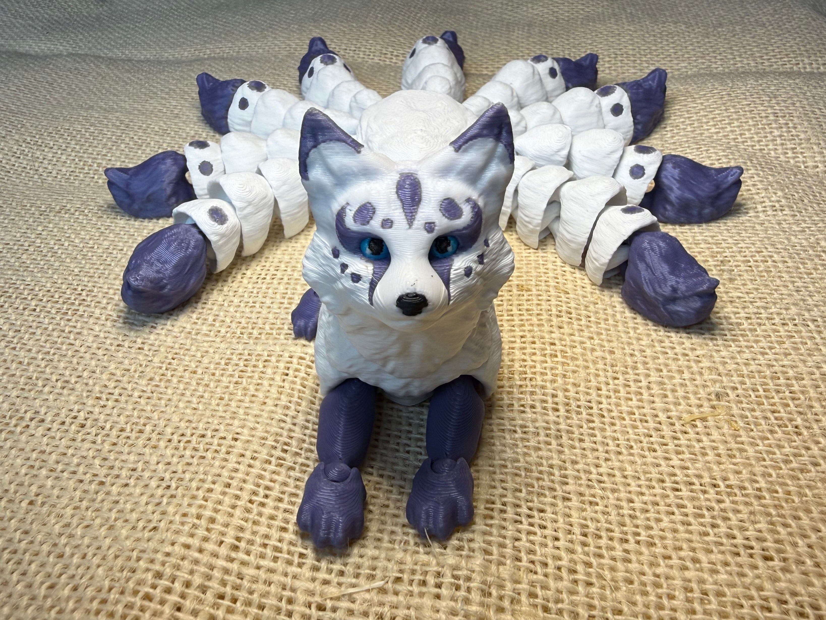 Kitsune flexible ornament