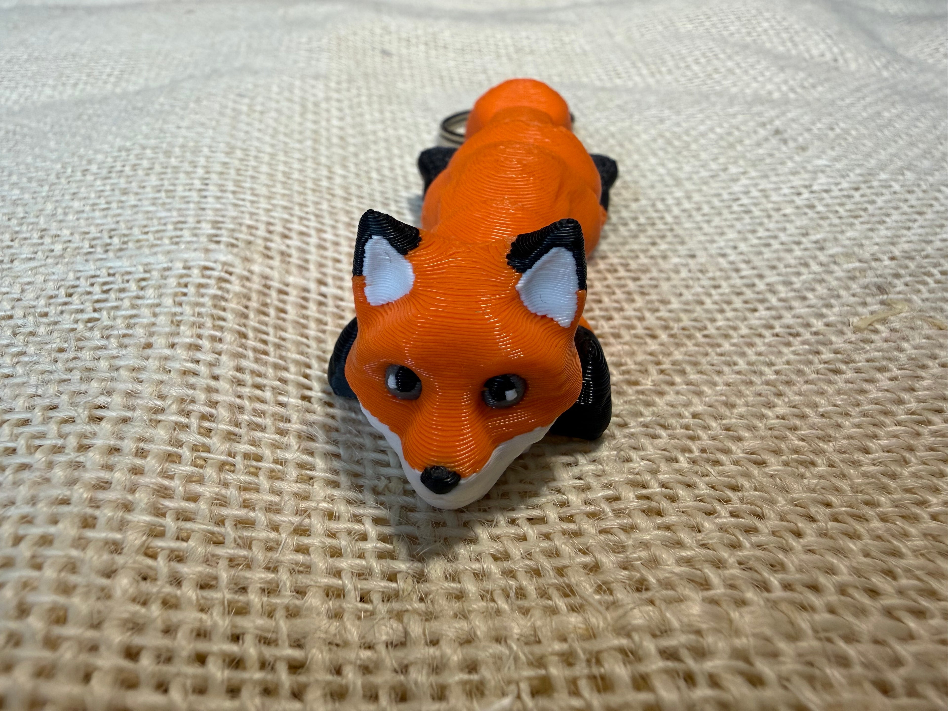 Articulated fox keyring