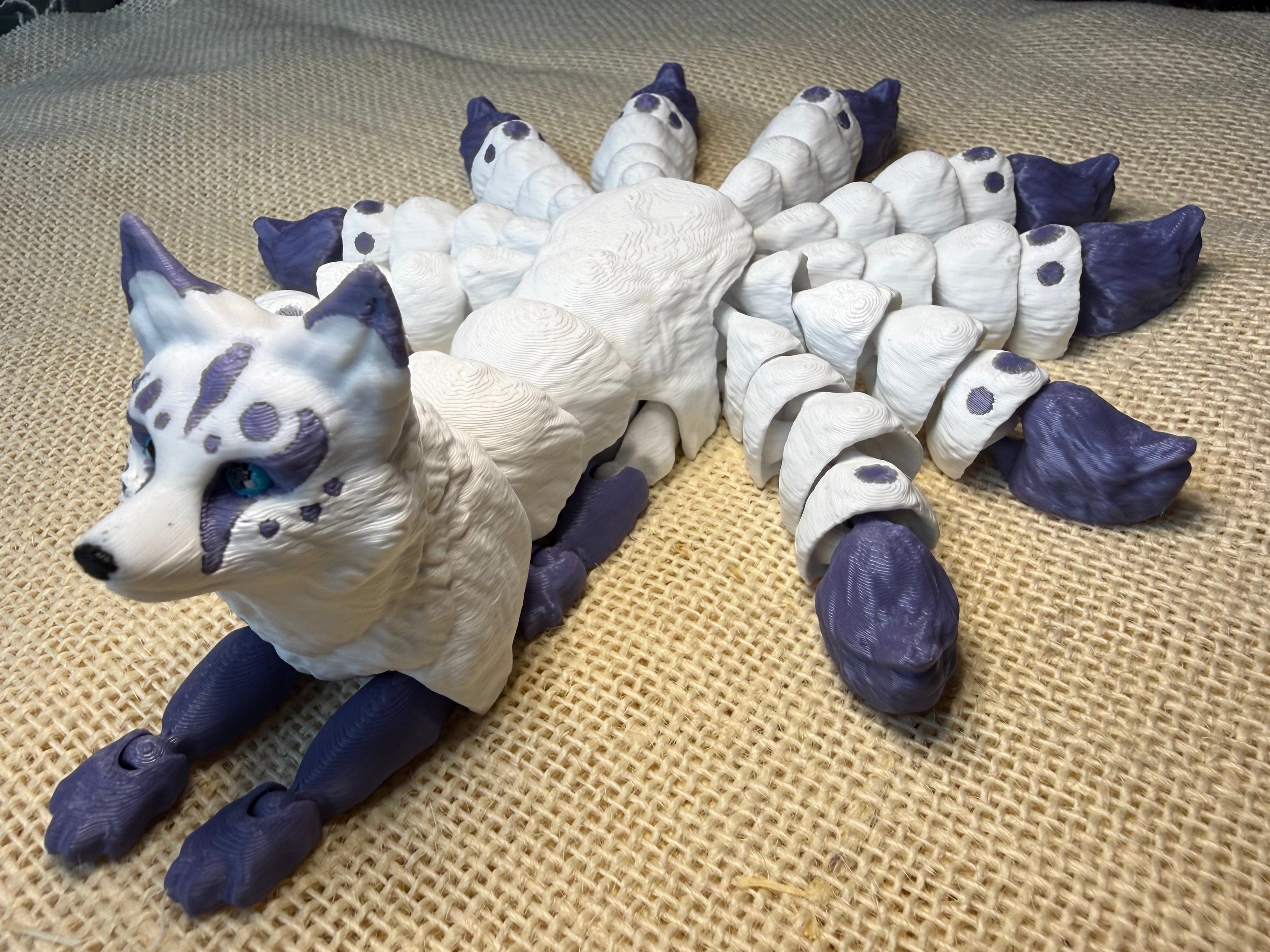 Kitsune flexible ornament